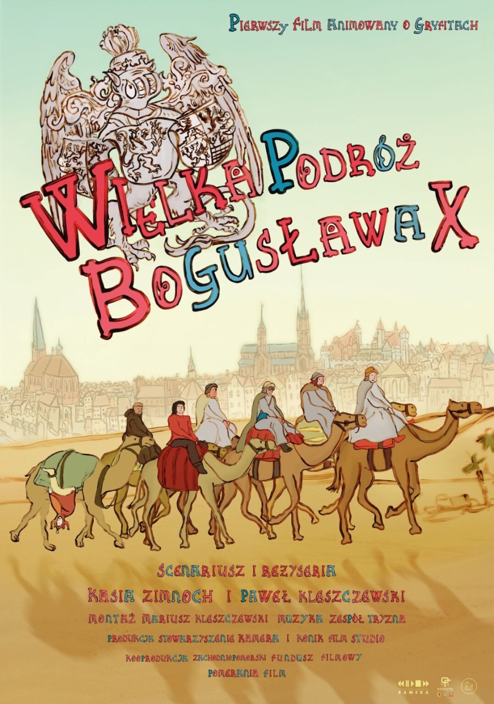 "Wielka podróż Bogusława X" - plakat filmowy