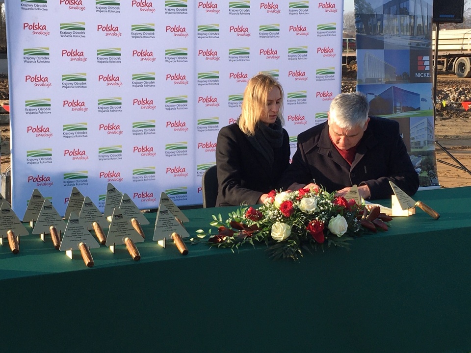 Podpisanie aktu erekcyjnego pod budowę nowej siedziby KOWR w Szczecinie