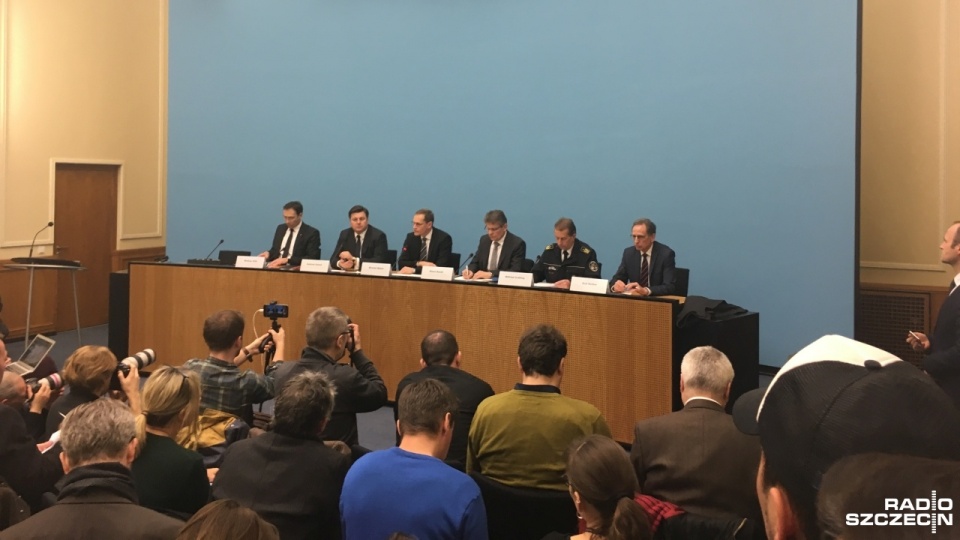 Konferencja prasowa m.in. z udziałem burmistrza Berlina Michaela Müllera. Fot. Konrad Nowak [Radio Szczecin]