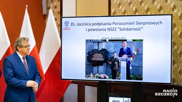 Fot. Robert Stachnik [Radio Szczecin] Politycy PiS: Pomorze Zachodnie zyskało podczas prezydentury A. Dudy [WIDEO, ZDJĘCIA]