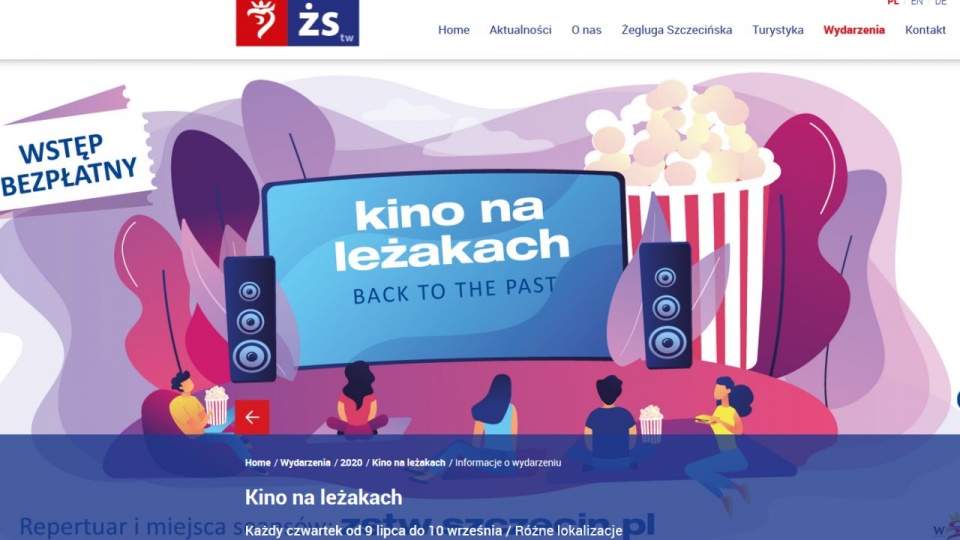 O godz. 22 w Miejskiej Strefie Letniej będzie można obejrzeć Robocopa. Wstęp jest bezpłatny. źródło: https://zstw.szczecin.pl/pl/wydarzenia/2020/kino-na-lezakach/informacje-o-wydarzeniu