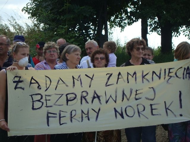Protest mieszkańców Przelewic [11.07.2013]