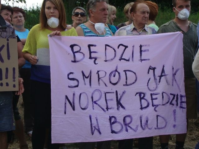 Protest mieszkańców Przelewic [11.07.2013]