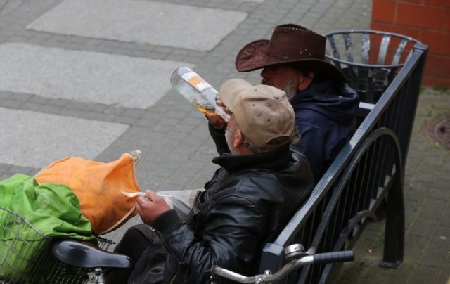 Bezdomni w Świnoujściu - fot.S.Orlik 2.03.2015