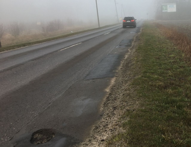 Stara "dziesiątka" w okolicach Morzyczyna, fot. S. Orlik 28.02.2019