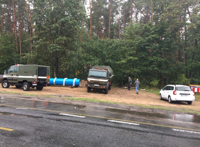 Patrol saperski na terenie budowy węzła Kijewo, fot. S.Orlik 30.09.2019
