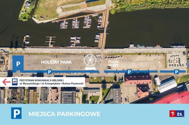 Mapa miejsc parkingowych, żródło: UM Szczecin 09.07.2021