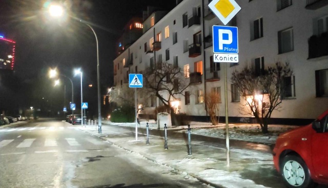 Parkowanie na ul. Wielkopolskiej, fot. ZDiTM 17.01.2024