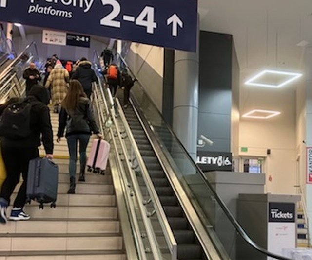 Problemy na dworcu Szczecin Główny, fot. Słuchacz, pan Janusz 02.01.2026