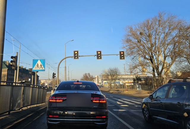 Światła na ul. Gdańskiej, fot. Sławomir Orlik, PR Szczecin 20.01.2026
