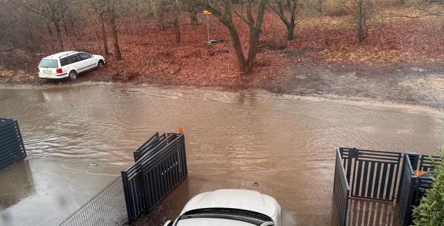 Zalana ul. Łukasińskiego, fot. Słuchacz 26.02.2026