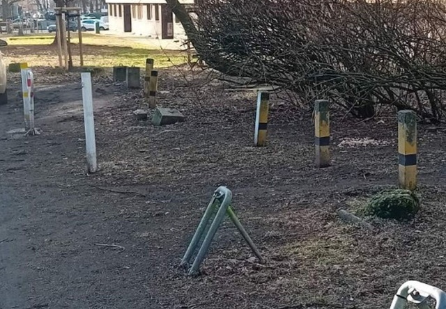 "Śmietniki usunięte", fot. Straż Miejska Szczecin 02.03.2026