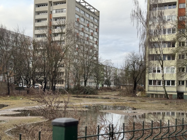 "Plac budowy" przy ul. Malczewskiego, fot. Słuchacz, pan Filip 12.03.2026