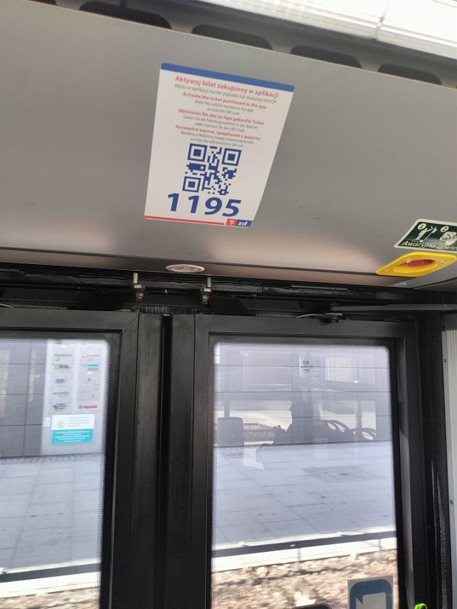 Kod QR do aktywacji biletu - fot.Słuchacz 13.03.2026