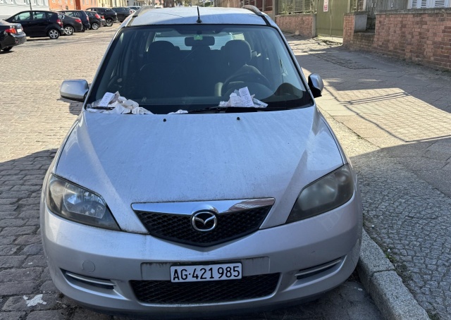 Auto na ul. Unisławy, fot. Słuchacz, pan Rafał 09.04.2026