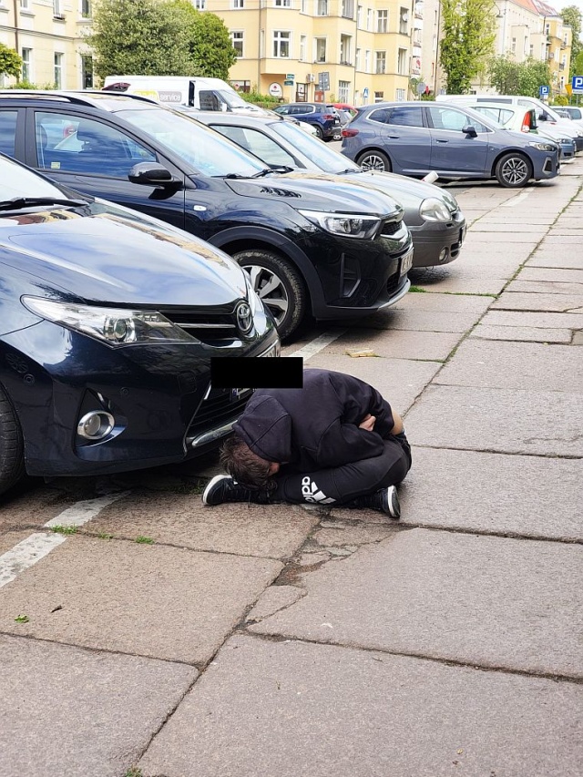Chłopak po zażyciu substancji psychoaktywnej - fot.Słuchaczka 13.05.2026