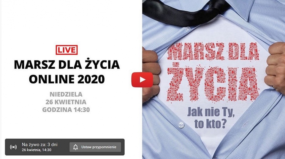 Dziś Szczeciński Marsz dla Życia. Tym razem jednak w sieci. Fot. dlazycia.info