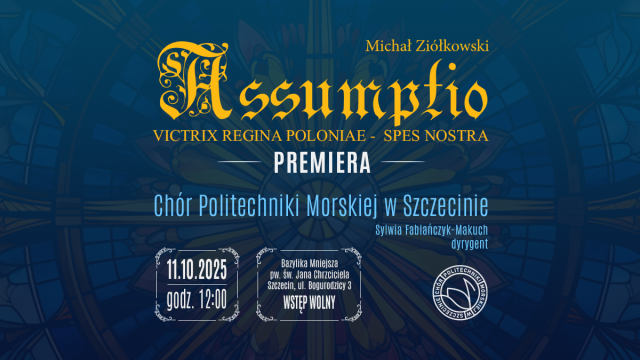 Materiały prasowe Chóru Politechniki Morskiej w Szczecinie Michał Ziółkowski dedykuje dzieło Chórowi Politechniki Morskiej. Prapremiera w Szczecinie [ROZMOWA z KOMPOZYTOREM, ZDJĘCIA]