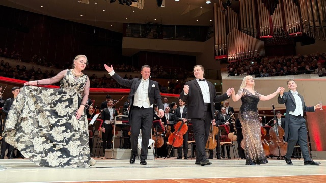 Katarzyna Dondalska w Filharmonii Berlińskiej. Mat. Katarzyny Dondalskiej. Prof. Katarzyna Dondalaska i jej studenci w Berlinie [ROZMOWA]