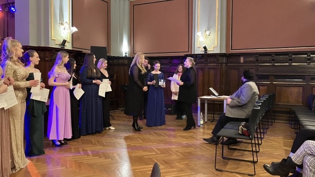 Iwona Sobotka gościem warsztatów mistrzowskich w Akademii Sztuki. Fot. Małgorzata Frymus Iwona Sobotka gościem warsztatów mistrzowskich w Akademii Sztuki.