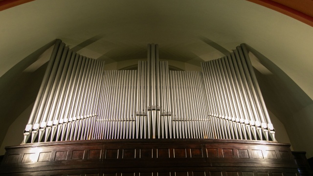 Organy Barnima Grüneberga opus 754 z 1930 roku w Sanktuarium pw. Najświętszego Serca Pana Jezusa w Szczecinie. Fot. Weronika Łyczywek [Radio Szczecin] Muzyka gospel w Międzyzdrojach i Szczecinie na Festiwalu Grünebergowskim [POSŁUCHAJ, ZDJĘCIA]