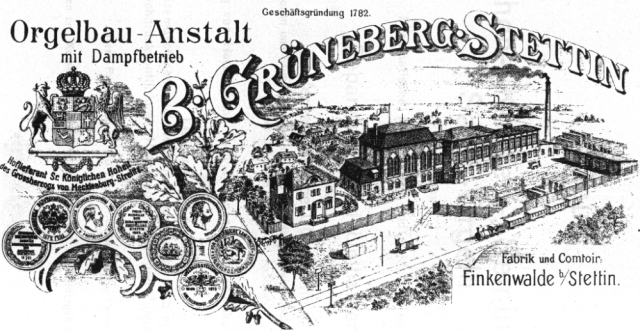 Logo fabryki B·Grüneberg·Stettin Dziedzictwo Grünebergów. Od koncertów do radiowej debaty [POSŁUCHAJ, ZDJĘCIA]