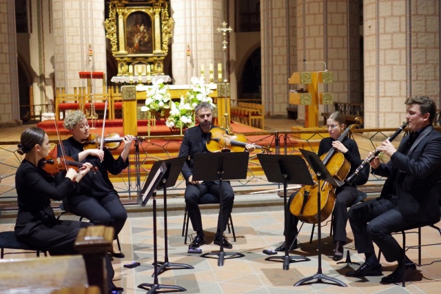 Karłowicz Quartet koncertuje w stargardzkiej kolegiacie. Fot. Urząd Miejski w Stargardzie Finał 6. edycji Międzynarodowego Festiwalu im. prof. Marka Jasińskiego „Soni Spatium” w Stargardzie [ROZMOWA, ZDJĘCIA]