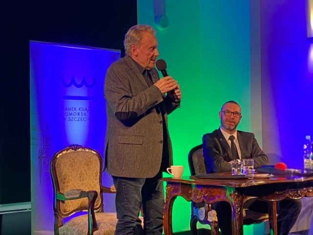 Daniel Olbrychski i Konrad Wojtyła, fot. Paulina Zaremba [Radio Szczecin] Daniel Olbrychski gościem "Zamkowego Gwiazdozbioru" [POSŁUCHAJ, GALERIA]