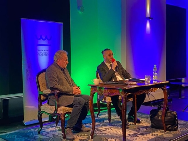 Daniel Olbrychski i Konrad Wojtyła, fot. Paulina Zaremba [Radio Szczecin] Daniel Olbrychski gościem "Zamkowego Gwiazdozbioru" [POSŁUCHAJ, GALERIA]