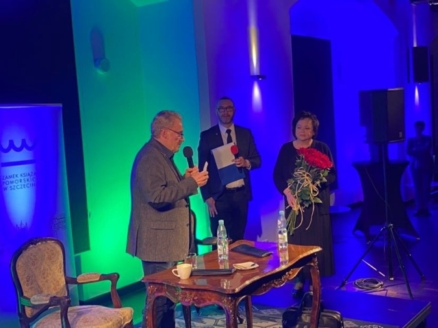 Daniel Olbrychski i Konrad Wojtyła, fot. Paulina Zaremba [Radio Szczecin] Daniel Olbrychski gościem "Zamkowego Gwiazdozbioru" [POSŁUCHAJ, GALERIA]