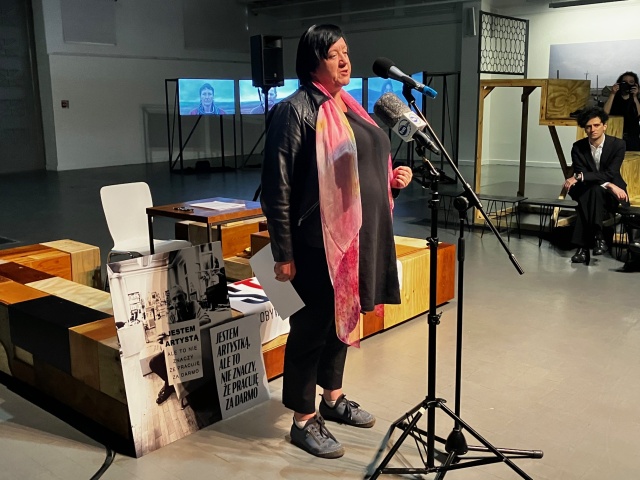 Katarzyna Górna. Fot. Marta Miszuk- Olechno / Trafo "Rzeźba w mentalu". Porozumienia majowe w szczecińskim Trafo [POSŁUCHAJ]