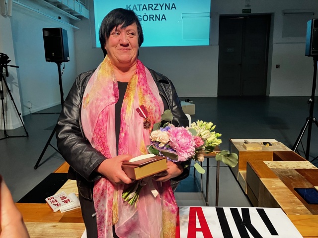 Katarzyna Górna. Fot. Agata Rokicka [Radio Szczecin] "Rzeźba w mentalu". Porozumienia majowe w szczecińskim Trafo [POSŁUCHAJ]