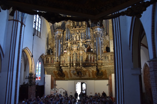 Organy w Konkatedrze św. Jana Chrzciciela w Kamieniu Pomorskim wybudowane w latach 1670-1672 przez Fryderyka Breyera i Michaela Berigiela. Fot. DM/TMZK W Kamieniu Pomorskim zainaugurowano 61. Międzynarodowy Festiwal Muzyki Organowej i Kameralnej [ROZMOWA, ZDJĘCIA]