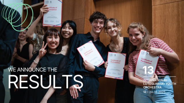 Filharmonia ogłosiła wyniki przesłuchań do International Lutosławski Youth Orchestra 2025 [ROZMOWA, ZDJĘCIA]