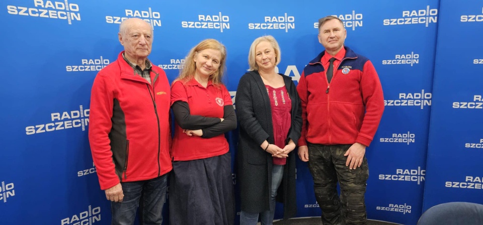 Przewodnicy. Od lewej: Adam Jakubowski, Małgorzata Duda, Agata Rokicka i Paweł Pawłowski. Fot. Piotr Tolko [Radio Szczecin]