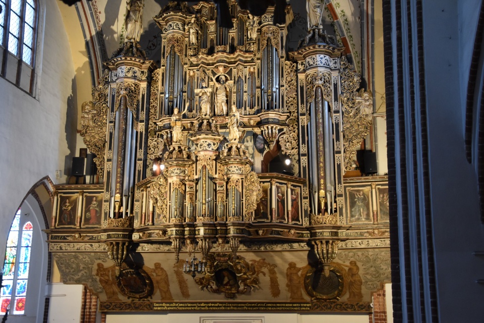 Organy w Konkatedrze św. Jana Chrzciciela w Kamieniu Pomorskim wybudowane w latach 1670-1672 przez Fryderyka Breyera i Michaela Berigiela. Fot. DM/TMZK