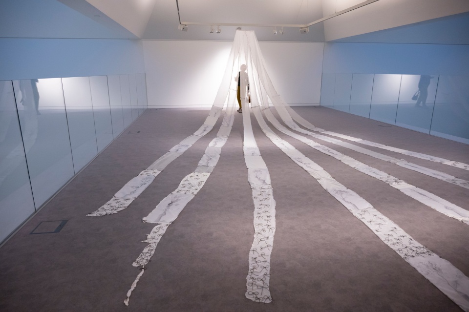 Wystawa „Posag” Dominiki Głowali w Galerii Poziom 4. Filharmonii w Szczecinie. Fot. Kamila Kozioł