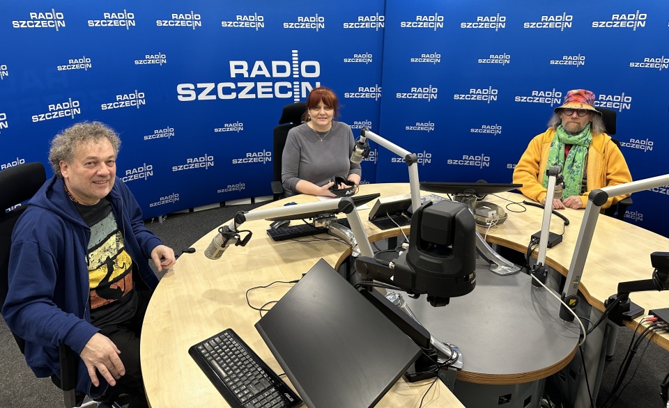 Od lewej: Ryszard Leoszewski, Małgorzata rymus oraz Marek Maj. Fot. Radio Szczecin