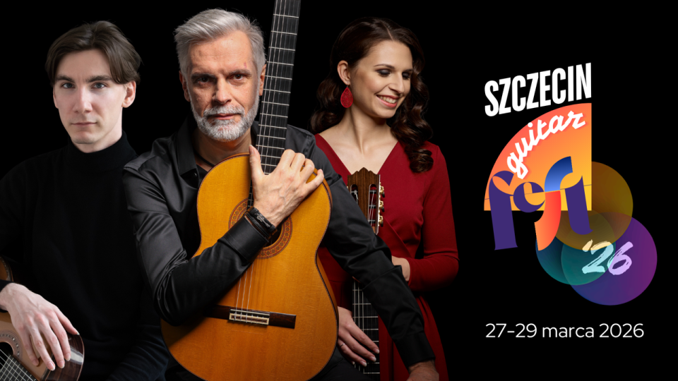 Gitarzyści: Andrzej Grygier (od lewej), Michał Czachowski i Bianka Szalaty. Fot. Materiały prasowe Szczecin Guitar Fest 2026