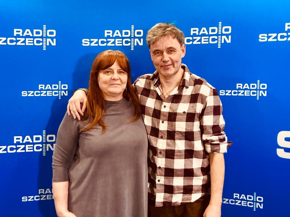 Michał Buczkowski i Małgorzata Frymus. Fot. Radio Szczecin