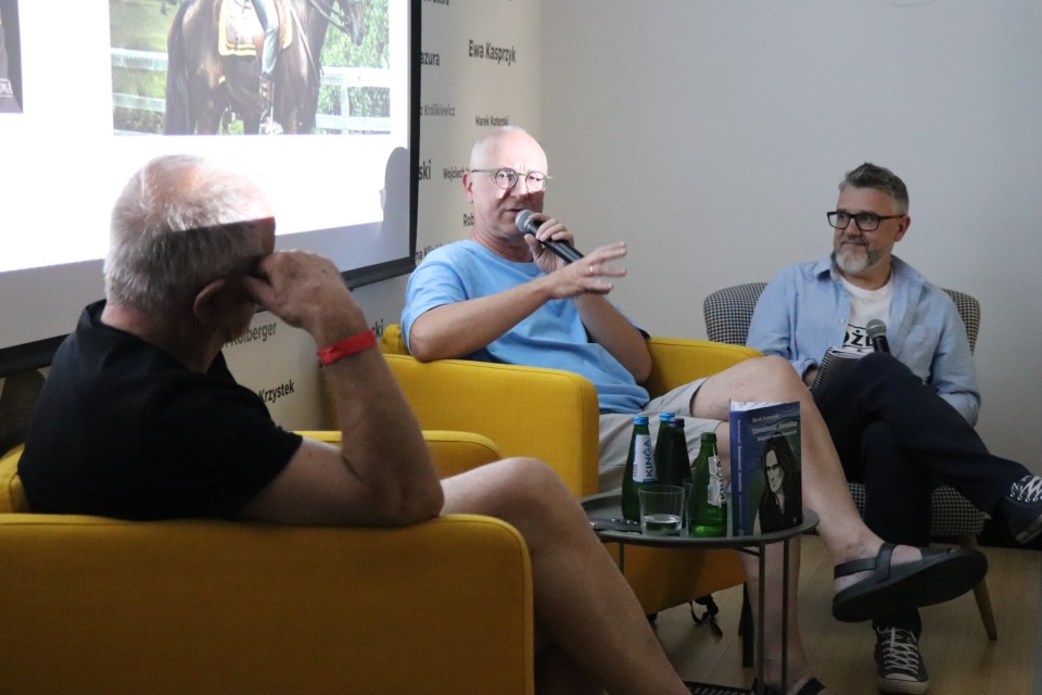 Spotkanie z Markiem Szymańskim. Fot. Organizatorzy Ińskiego lata Filmowego
