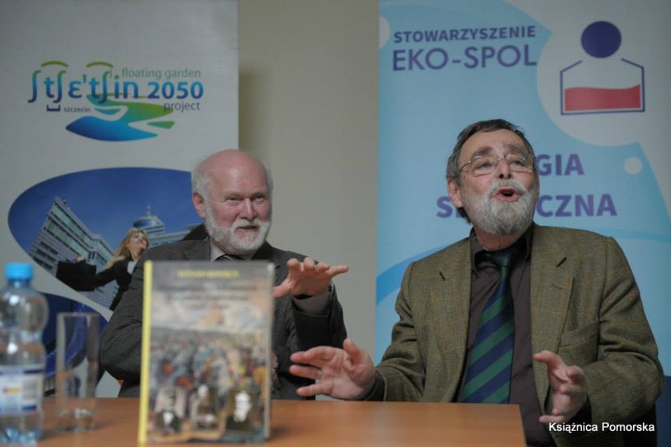 Prof. István Kovács i Akos Engelmayer, fot. [Książnica Pomorska]