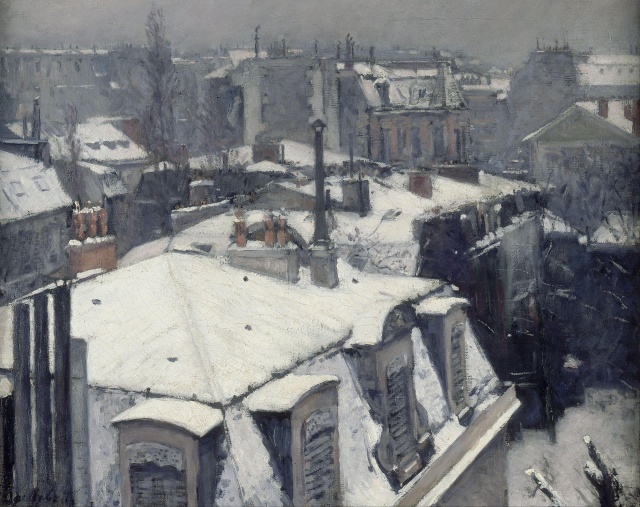 Gustave Caillebotte 'View of the Rooftops' | WikiArt.org Prorock na dachu