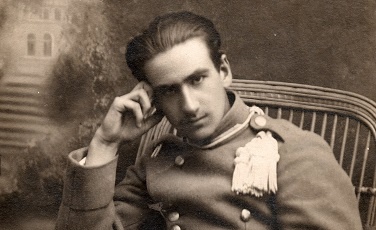 Józef Mackiewicz jako ułan 3. Pułku Strzelców Konnych. 1919 rok