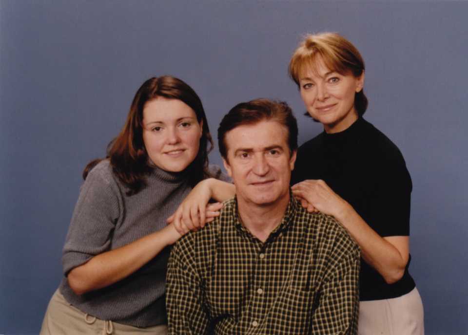 Irena Jarocka i Michał Sobolewski, z córką Moniką. Nowy Jork. 15.07.2000. Fot. ze zbiorów rodzinnych.