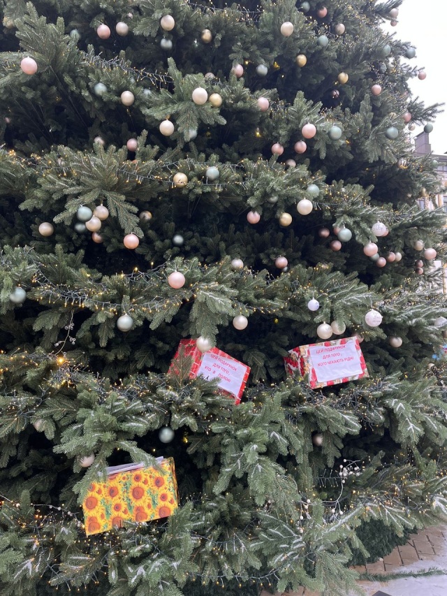 Główna choinka kraju - a ważne, że pod niej pudełka z prezentami dla tych, na kogo czekają w domu; dla tych, kto trafił do polonu… Posydeńki 11.01.2026