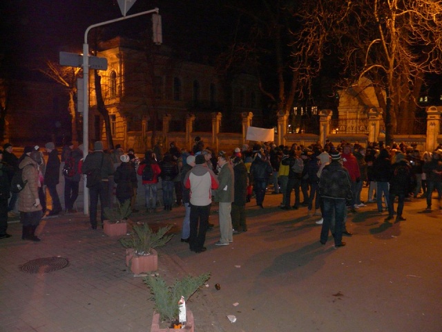 Manifestacje w Kijowie [fot: Ganna Maitska] Wiadomości z KIJOWA