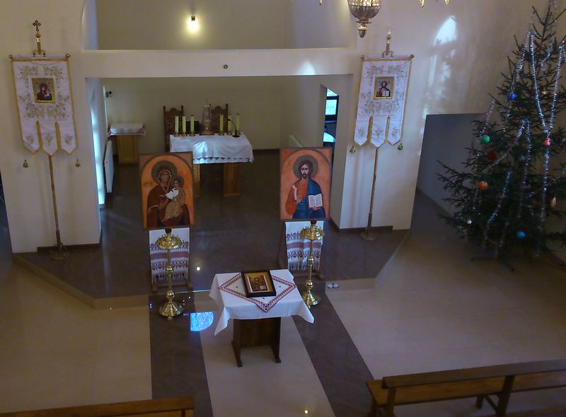 Wnętrze cerkwi grecko-katolickiej w Stargardzie (fot: Małgorzata Frymus)