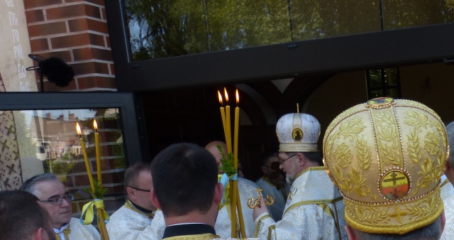 poświęcenie Cerkwii inauguracja przed świątynią fot Małgorzata Frymus PRSZ Posydeńki 06.07.2015 (posłuchaj audycji)