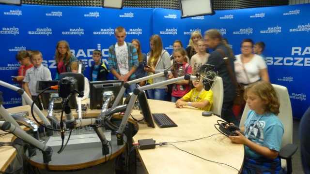 Dzieci z Wołynia odwiedziły Polskie Radio Szczecin. fot. Małgorzata Frymus PRSz Posydeńki 27.07.2015 (posłuchaj audycji)